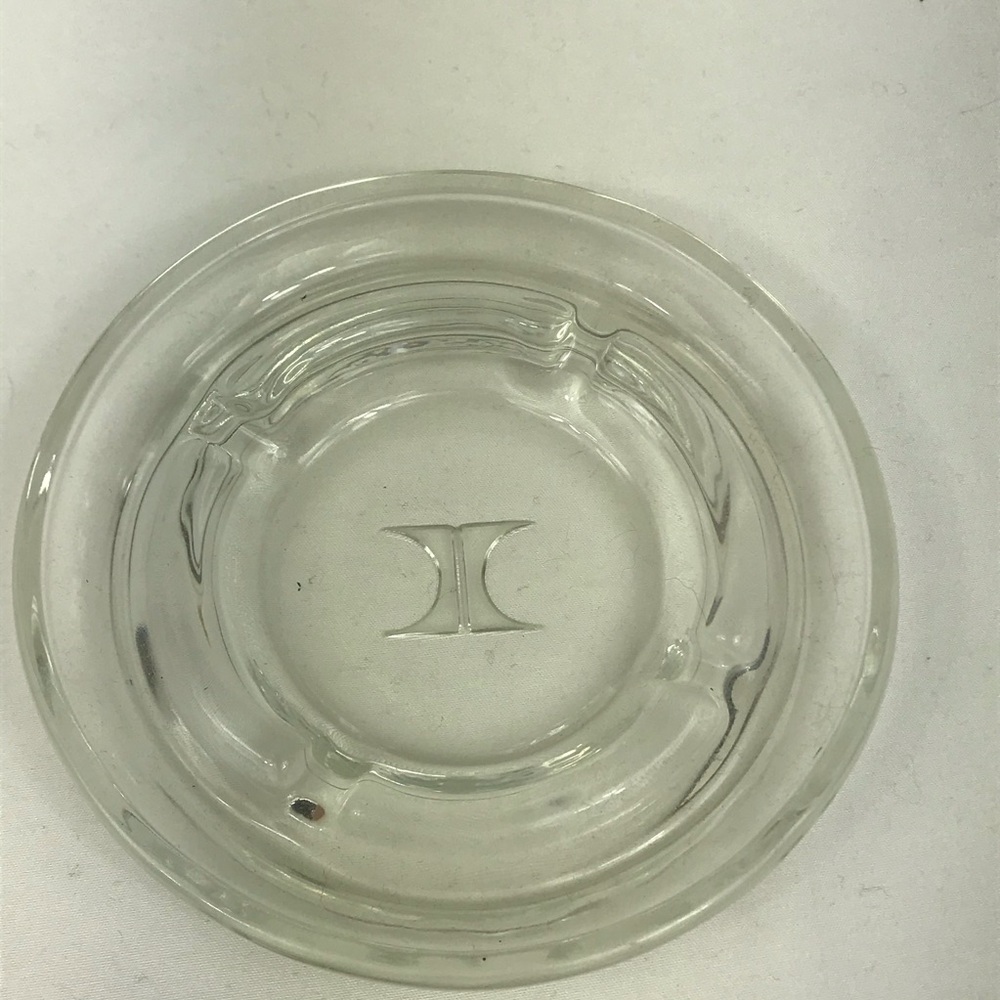 Classic Hilton Hotel Glass Ashtray 5”